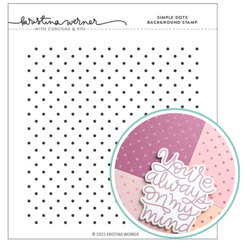 Kristina Werner | C9 : Simple Dots Background | Stamp