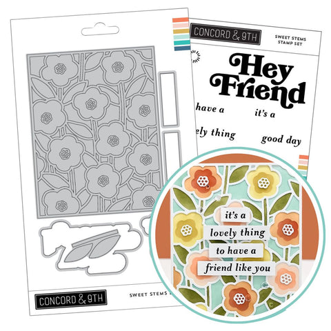CONCORD & 9 th : Sweet Stems | Stamp & Die Bundle