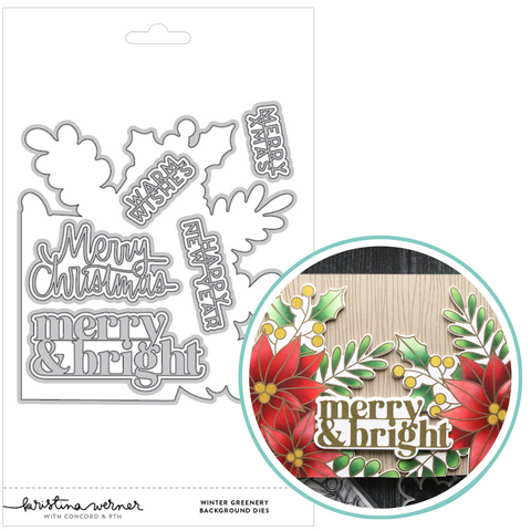 Kristina Werner | C9 : Winter Greenery Background | Die