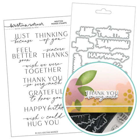 Kristina Werner | C9 :  Written Words | Stamp & Die Bundle
