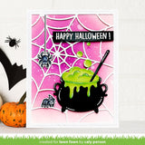 LAWN FAWN: Sweet Spiders | Stamp, Coloring Stencil, & Die Bundle