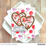 PRETTY PINK POSH: Valentine Cake Pops | Layered Stencil 3PK