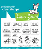 LAWN FAWN: Veggie Happy Add-on | Stamp & Lawn Cuts Die Bundle