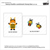 LAWN FAWN: Stamp |  Henry's Build a Sentiment | Honey Bee