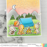 MAMA ELEPHANT: Around The Camp Fire | Stamp
