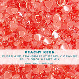 TRINITY STAMPS: Jelly Drop Hearts Embellishment Mix | Peachy Keen