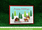 LAWN FAWN: Toboggan Together | Stamp, Coloring Stencil & Die Bundle