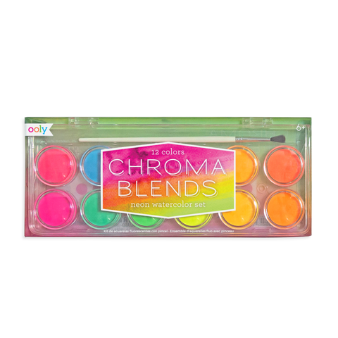 OOLY: Chroma Blends Watercolors | Neon | 6 Count