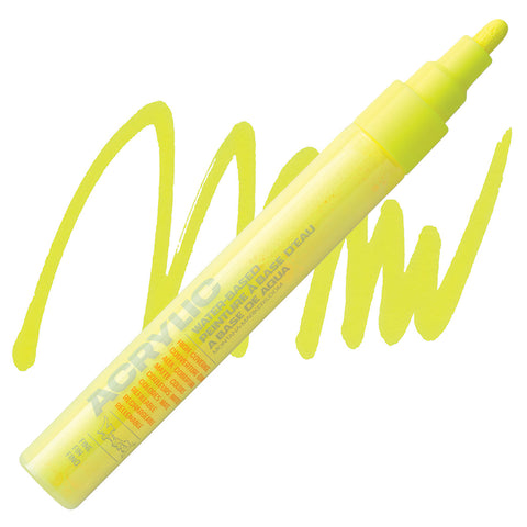 MONTANA: 2mm Fine Nib Acrylic Paint Marker (Fluorescent Flash Yellow )
