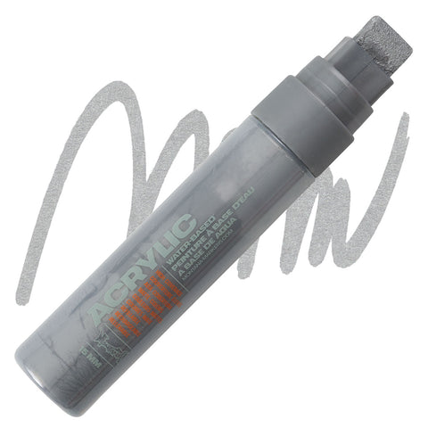 MONTANA: 15mm Standard Nib Acrylic Paint Marker (Outline Silver Metallic)