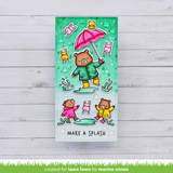 LAWN FAWN: Beary Rainy Day | Stamp