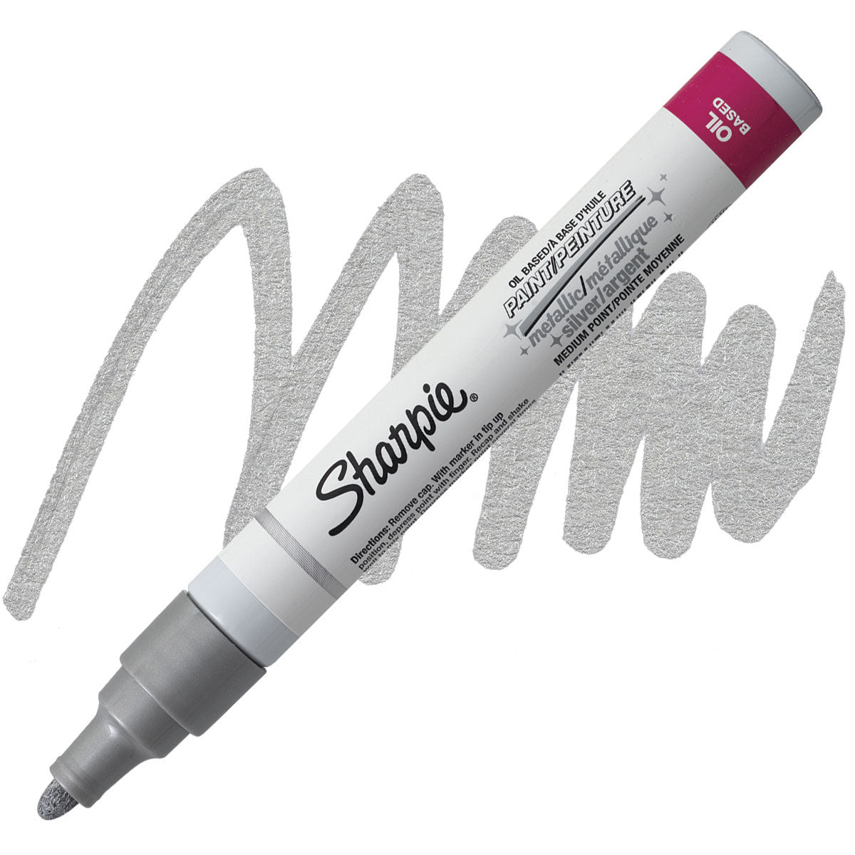 Sharpie Metallic Silver Fine Marker - Wet Paint Artists' Materials