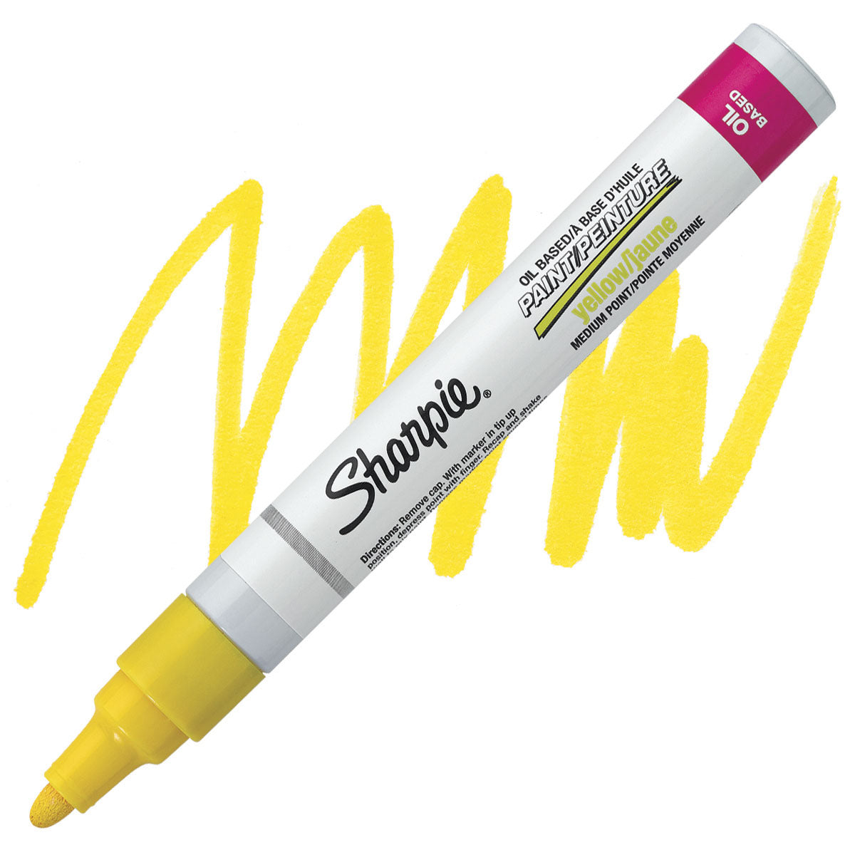 Yellow Sharpie Paint Markers Fine Point Oil Based One Each of