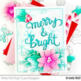 PRETTY PINK POSH: Merry & Bright Script | Die