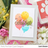 PRETTY PINK POSH:  Birthday Balloons | Stamp