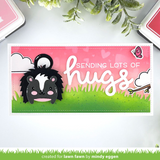 LAWN FAWN: Lots of Hearts Background | Layering Stencils