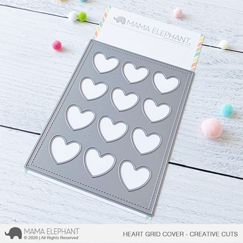 MAMA ELEPHANT: Heart Grid Window | Creative Cuts