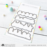 MAMA ELEPHANT: Little Line Agenda | Creative Cuts