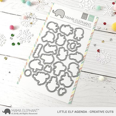 MAMA ELEPHANT: Little Elf Agenda Creative Cuts