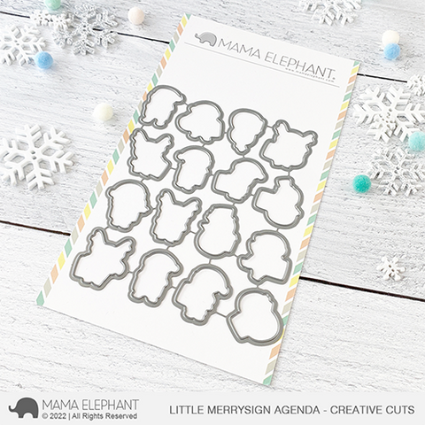 MAMA ELEPHANT: Little Merry Sign Agenda  | Creative Cuts