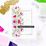 PINKFRESH STUDIO: Charming Floral Border | Stamp