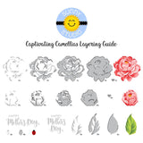 SUNNY STUDIO: Captivating Camellias | Stamp