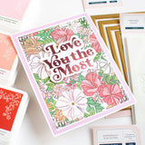 PINKFRESH STUDIO: Love You The Most | Hot Foil Plate & Die