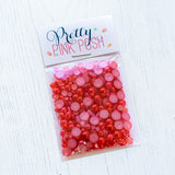 PRETTY PINK POSH:  Pearls | Cherry Red