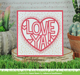LAWN FAWN: Giant Outlined Love Ya | Lawn Cuts Die