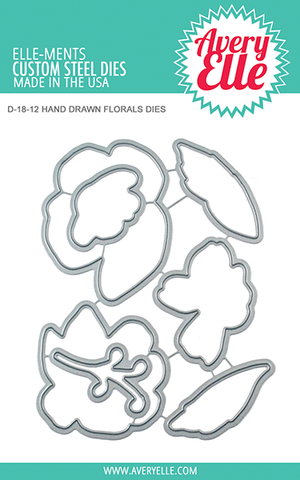 AVERY ELLE: Hand Drawn Florals Elle-ments Die (S)