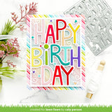 LAWN FAWN: Giant Outlined Happy Birthday | Portrait | Lawn Cuts Die