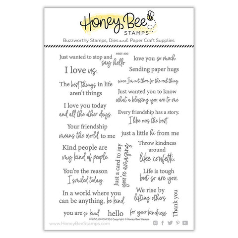 HONEY BEE STAMPS: Inside: Kindness Sentiments | Stamp