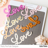PRETTY PINK POSH: Large Love | Hot Foil Plate (S)