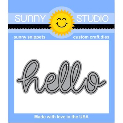 SUNNY STUDIO: Hello Word Sunny Snippets