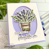 HONEY BEE STAMPS: Pierced Spring Leaves A2 Cover Plate | Honey Cuts