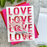 HONEY BEE STAMPS: Love A2 Cover Plate | Honey Cuts