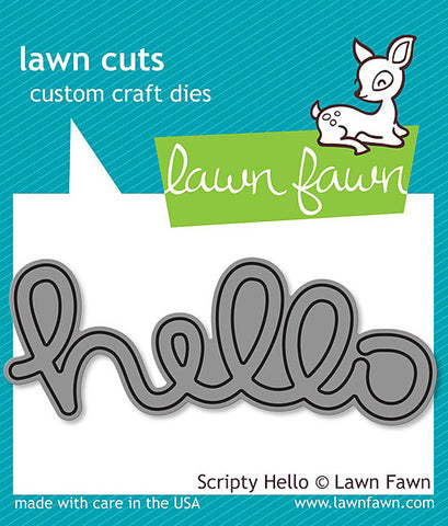 LAWN FAWN: Scripty Hello Lawn Cuts Die
