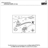Lawn Cuts Fustella Per Scrapbooking Bouncy Trails – 5 Percorsi Cuciti Per Coniglietti E Rane – Acciaio USA, Compatibile Con Tutte Le Macchine
