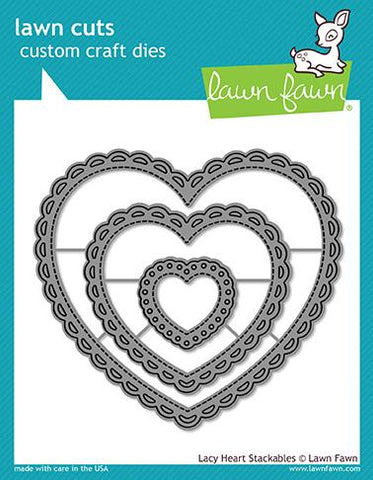 LAWN FAWN: Lacy Heart Stackables | Lawn Cuts Die