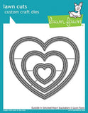 LAWN FAWN: Outside In Stitched Heart Stackables Lawn Cuts Die