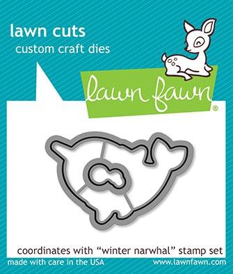 LAWN FAWN: Winter Narwhal Lawn Cuts Die