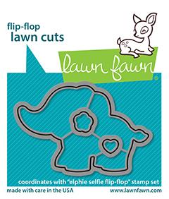 LAWN FAWN: Elphie Selfie Flip-Flop | Lawn Cuts Die