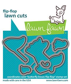 LAWN FAWN: Butterfly Kisses Flip-Flop | Lawn Cuts Die