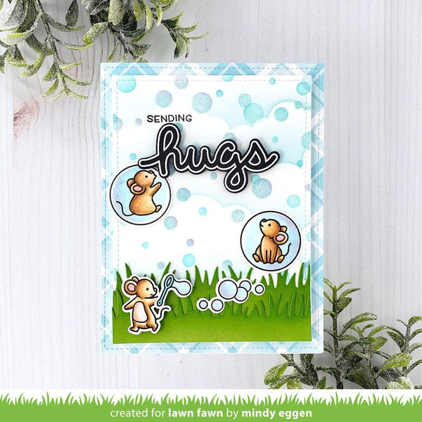 LAWN FAWN: Bubble Background | Layering Stencils – Doodlebugs