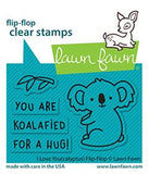 LAWN FAWN: I Love You(calyptus) Flip Flop | Stamp