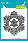 LAWN FAWN: Stitched Snowflake Frame | Lawn Cuts Die