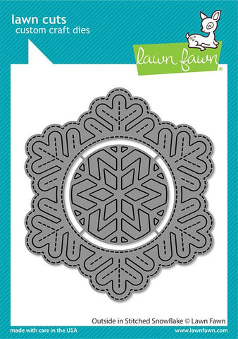 LAWN FAWN: Outside In Stitched Snowflake | Lawn Cuts Die