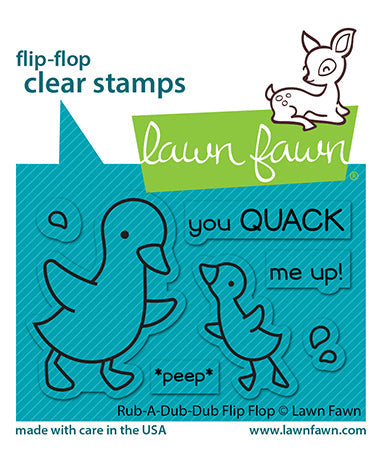 LAWN FAWN: Rub-A-Dub-Dub Flip Flop | Stamp