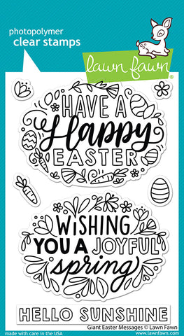 LAWN FAWN: Giant Easter Messages | Stamp (S)