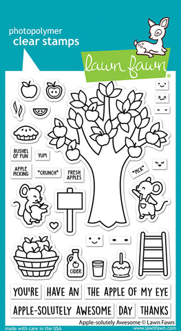 LAWN FAWN: Apple-solutely Awesome | Stamp